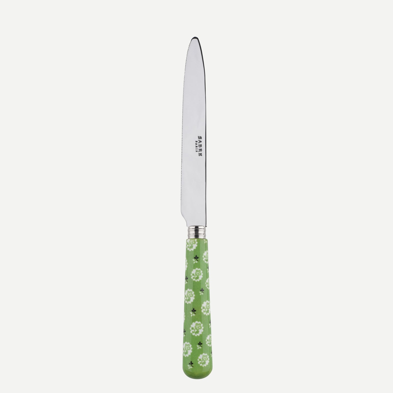 Messer mit Wellenschliff - Provençale - Gartengrün