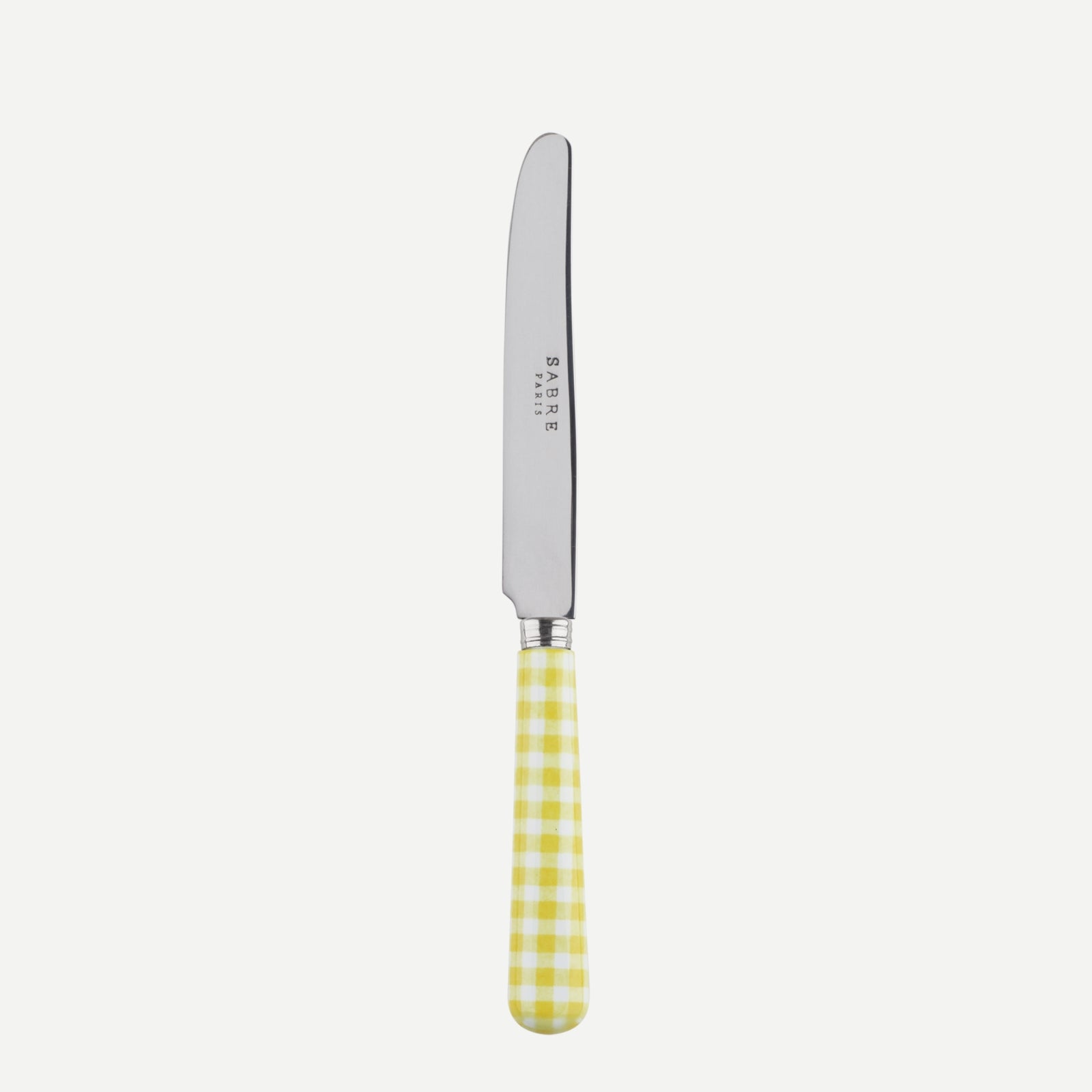 Kleines Messer - Vichy - Gelb