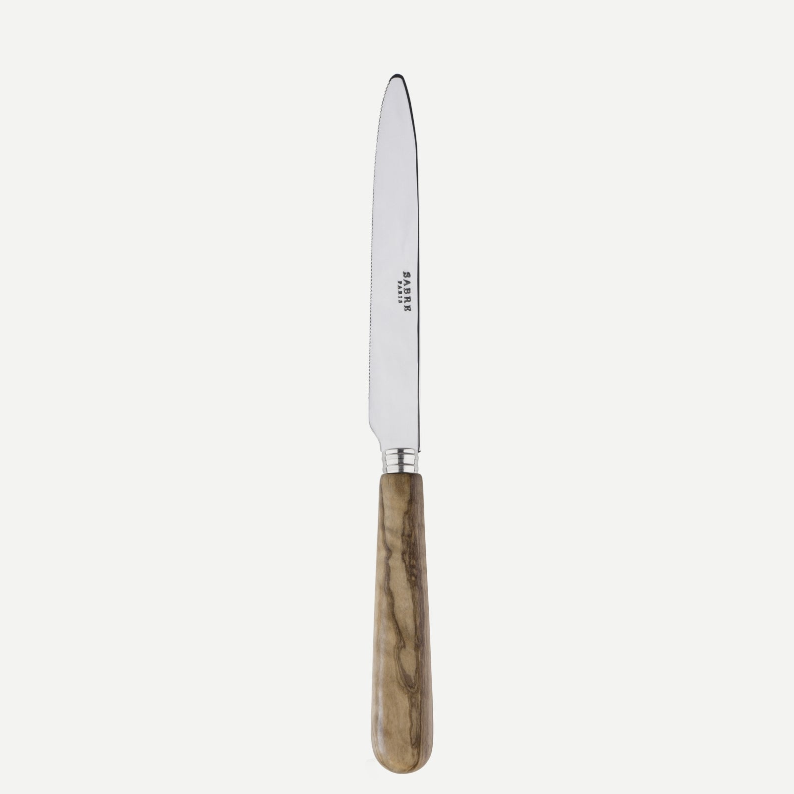 Messer mit Wellenschliff - Lavandou - Olivenholz